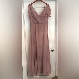 Dusty rose long dress